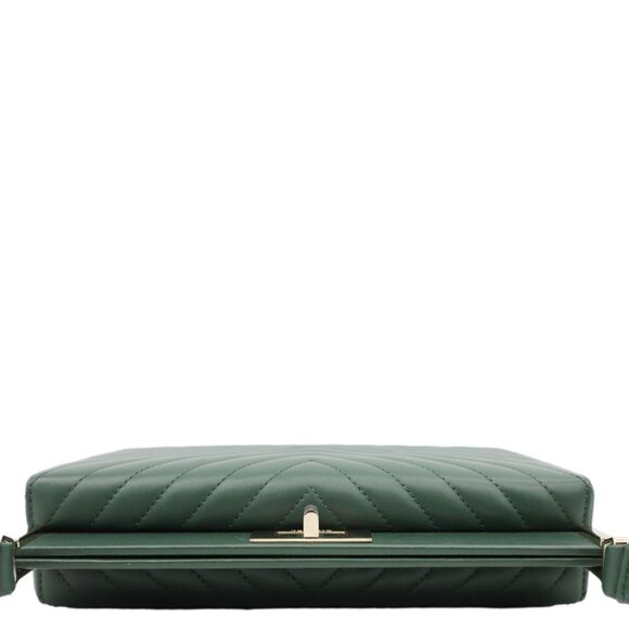Chanel  Reissue Box Chevron Lambskin Leather Clutch Bag Green - Picture 5 of 13